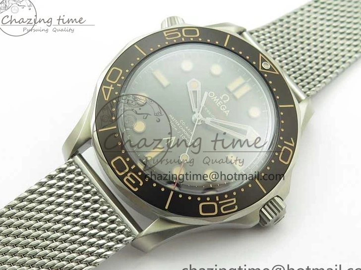 0215 Seamaster 300 “No Time to Die” Limited Edition ORF 1:1 Best Edition on SS Mesh Bracelet A8806 (Free Nato Strap) Durable 7866